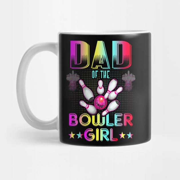 Dad of the bowler girl matching family bowling by Tianna Bahringer